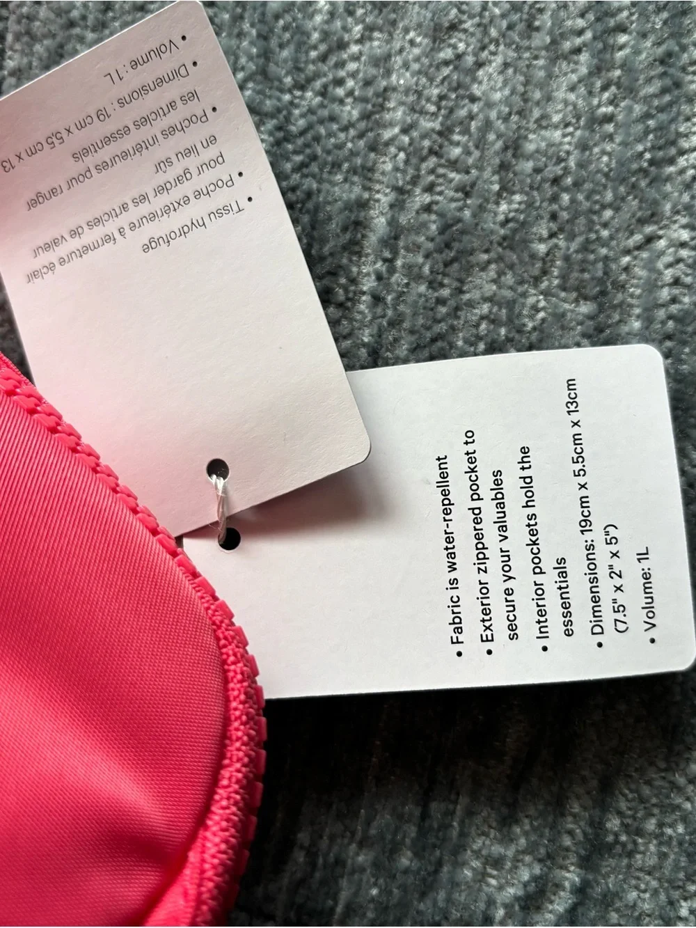 Lululemon Hot Pink Crossbody Belt Bag